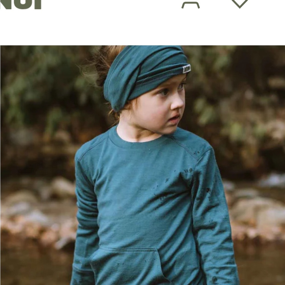 Nui Navy Merino Wool Top